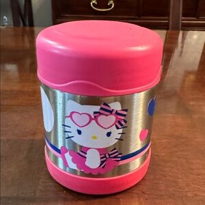 Hello Kitty Sanrio Funtainer Thermos Food Jar Hot Cold Lunch Box Container